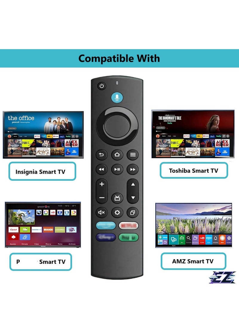 2024 New Replacement Voice Remote for All Toshiba/Pioneer/Insignia Smart TVs - Amazon TV Remote Replacement with Battery Included