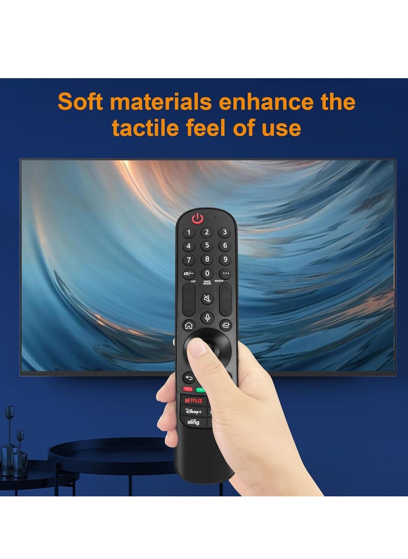 Replacement Magic Remote Control MR23GA for LG OLED UHD 4K TVs Models OLED G3, C3, B3, UR90, UR80, UQ75, UQ80 (2023) with Pointer – Includes Battery
