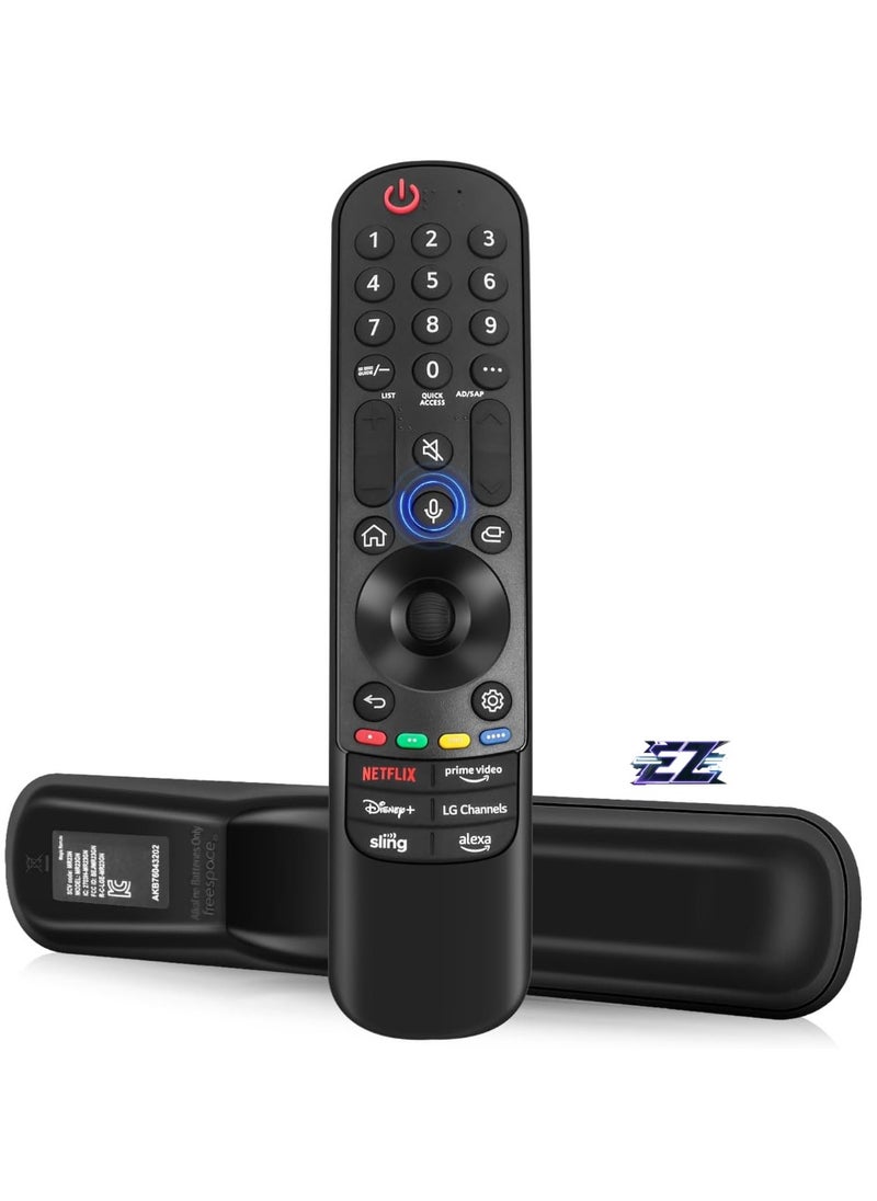 Replacement Magic Remote Control MR23GA for LG OLED UHD 4K TVs Models OLED G3, C3, B3, UR90, UR80, UQ75, UQ80 (2023) with Pointer – Includes Battery