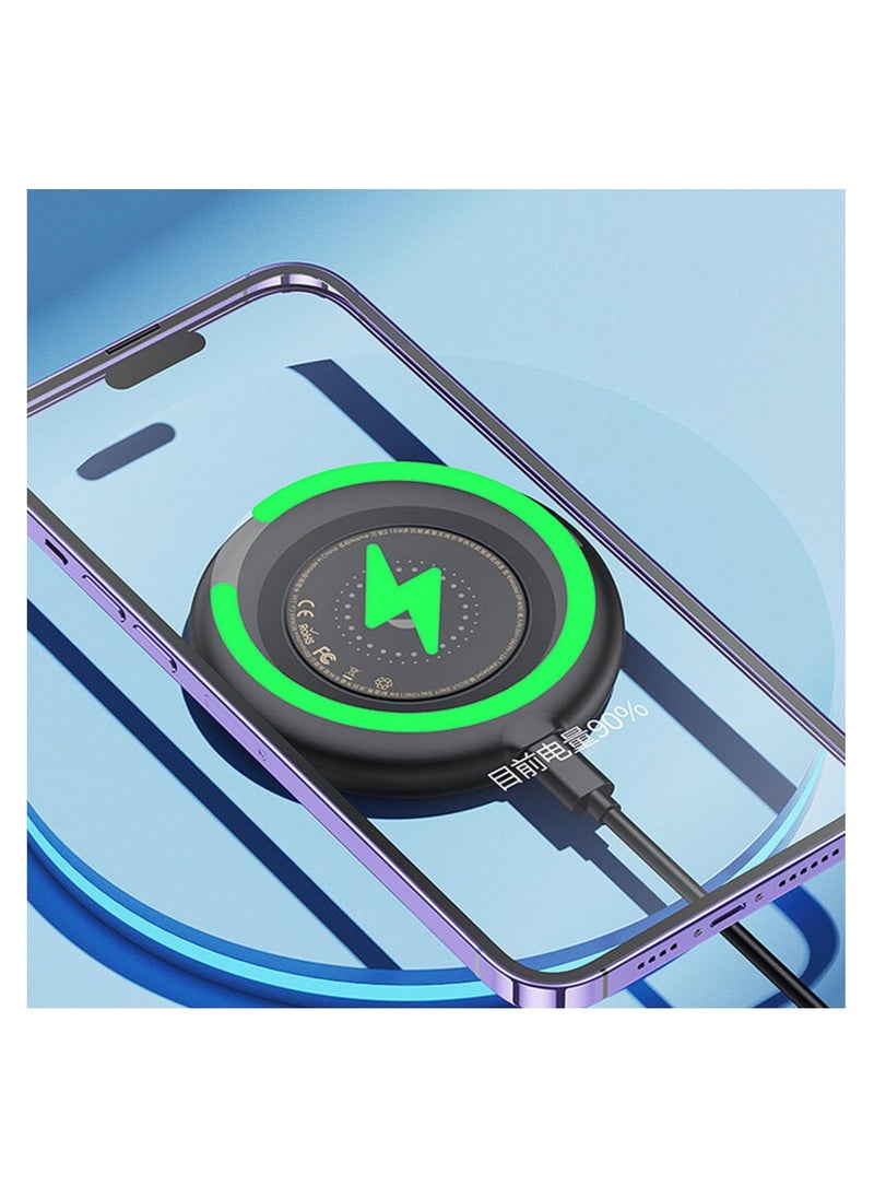 15W Wireless Charger Multi-Function Desktop Fast Charge Data Cable Portable Storage Box Set