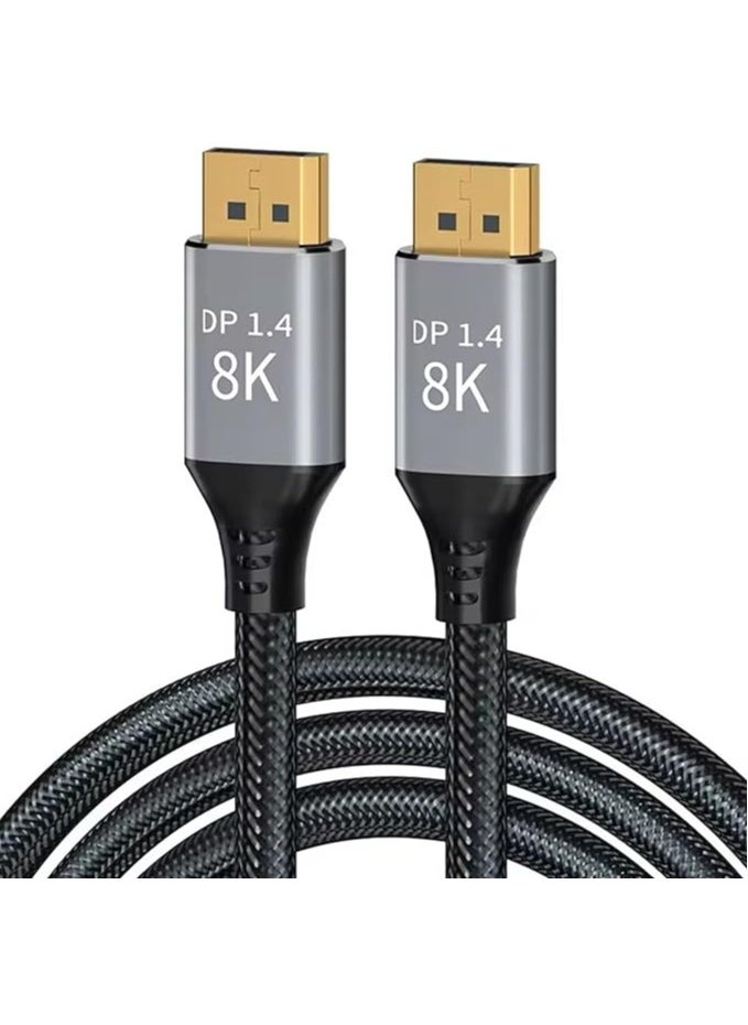 10M 33FT 8K 1.4 DisplayPort Cable 8K@60Hz 4K@144Hz High Speed HDCP 3D with 32.4Gbps Slim and Flexible DP to DP Cable