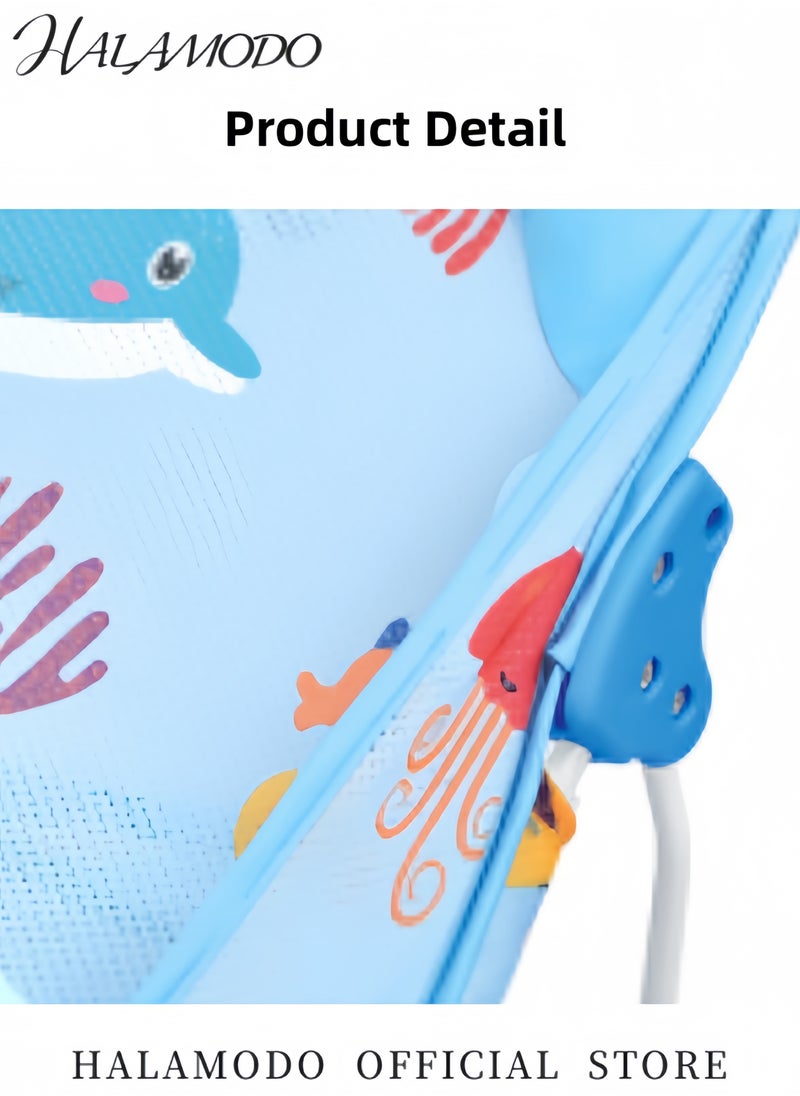 Foldable Baby Bath Seat Infant Bath Support Adjustable Support for Sink or Bathtub Baby Bather Seat with 3 Reclining Positions for Newborn & Infant & Babies 0-12 Months