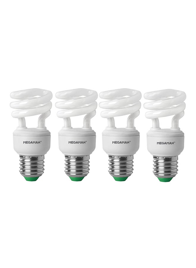 4-Piece Megaman 8W CFL Bulb Warm White