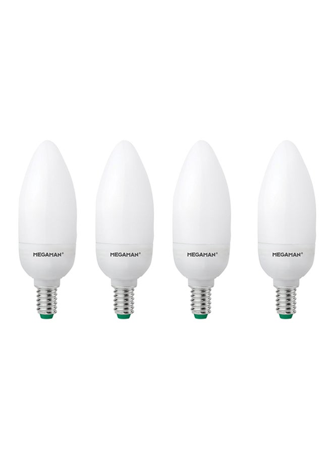 4-Piece Megaman 9W CFL Bulb Warm White