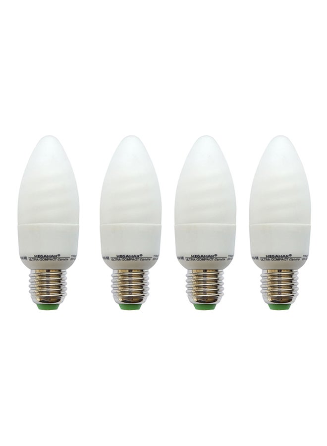 4-Piece Megaman 11W CFL Bulb Warm White