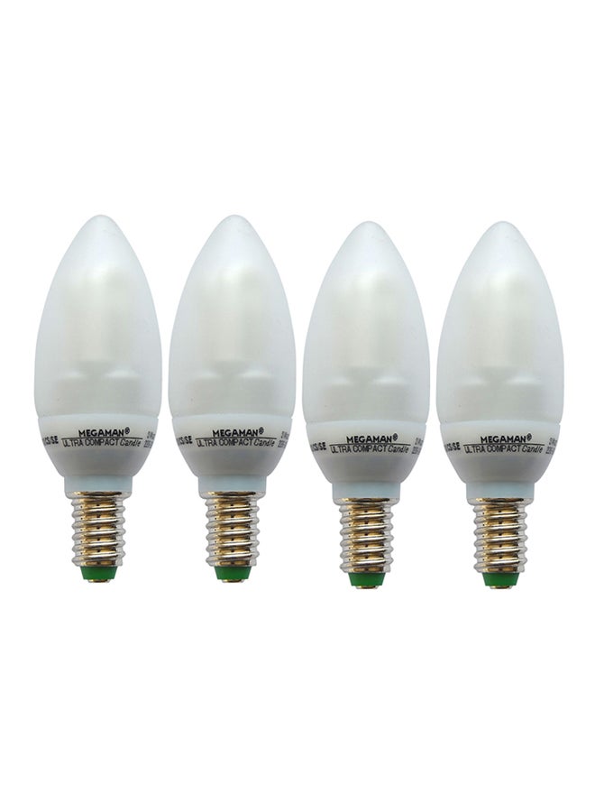 4-Piece Megaman 3W CFL Bulb Warm White