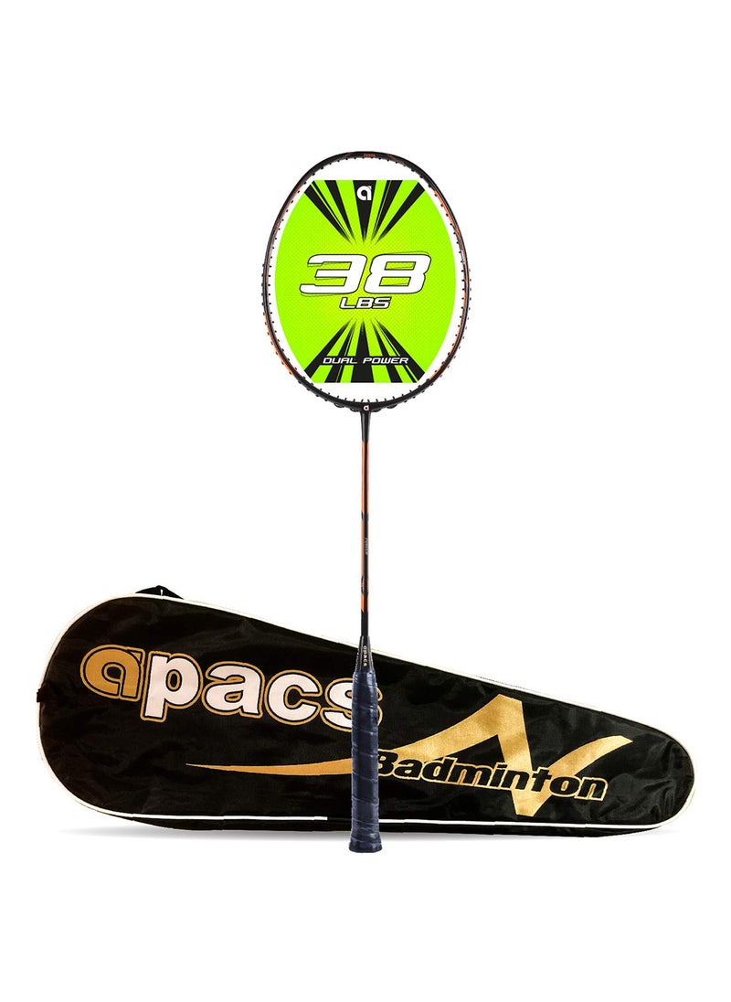 Dual Power & Speed Unstrung Badminton Racquet – High Tension, Ultra-Optimized Design with Full Cover