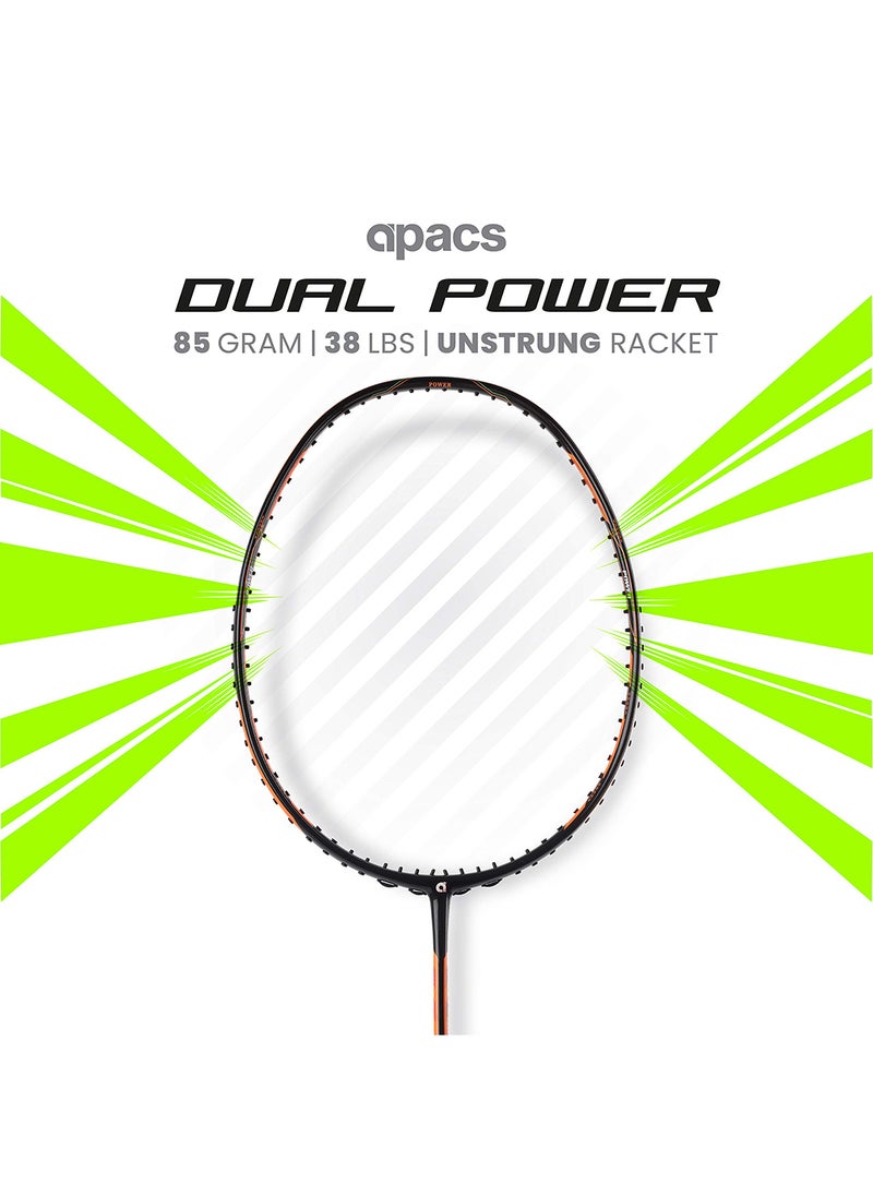 Dual Power & Speed Unstrung Badminton Racquet – High Tension, Ultra-Optimized Design with Full Cover