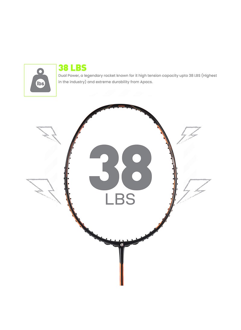 Dual Power & Speed Unstrung Badminton Racquet – High Tension, Ultra-Optimized Design with Full Cover