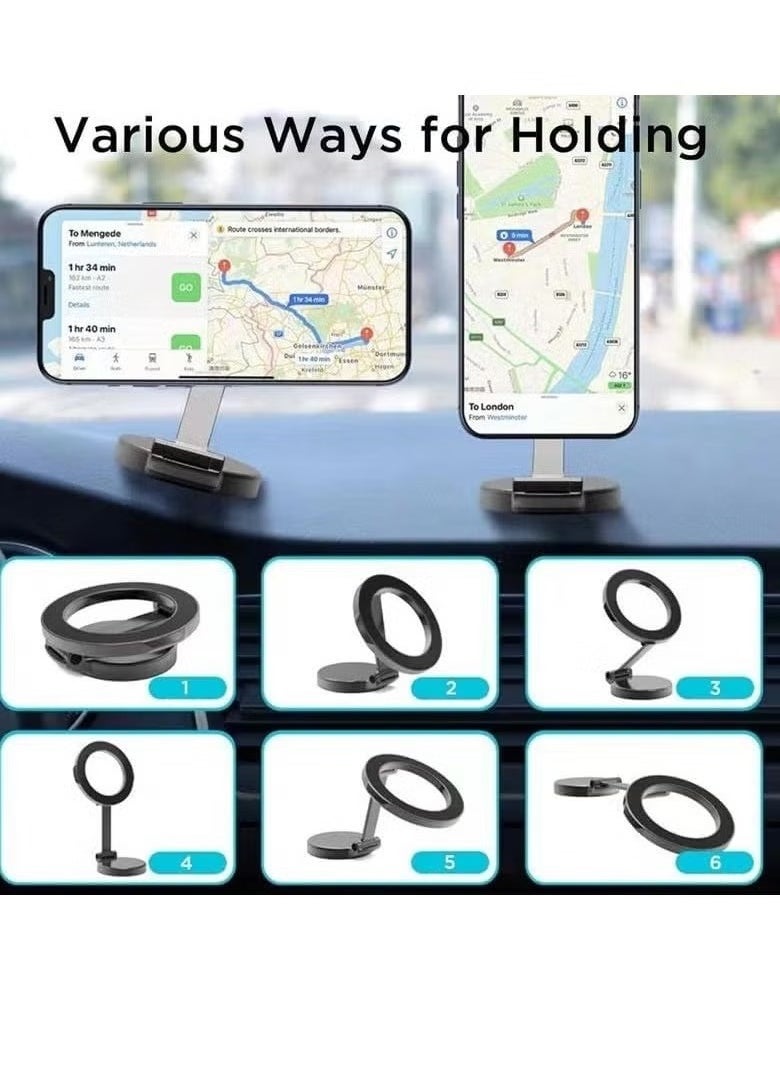 Car Mount with 20 Strong Magnets – 1080° Rotatable Magnetic Phone Holder for Car Dash, Compatible with iPhone 15/14/13/12 Pro Max Plus