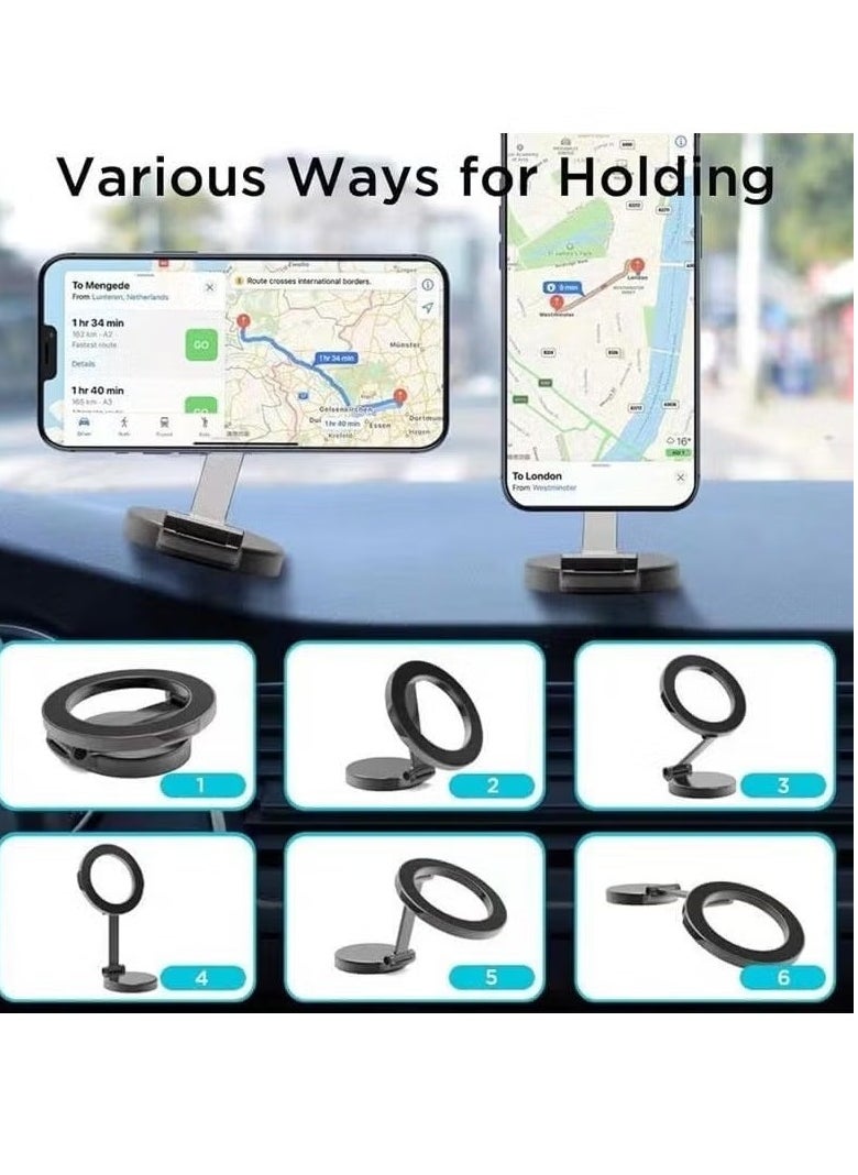 Car Mount with 20 Strong Magnets – 1080° Rotatable Magnetic Phone Holder for Car Dash, Compatible with iPhone 15/14/13/12 Pro Max Plus