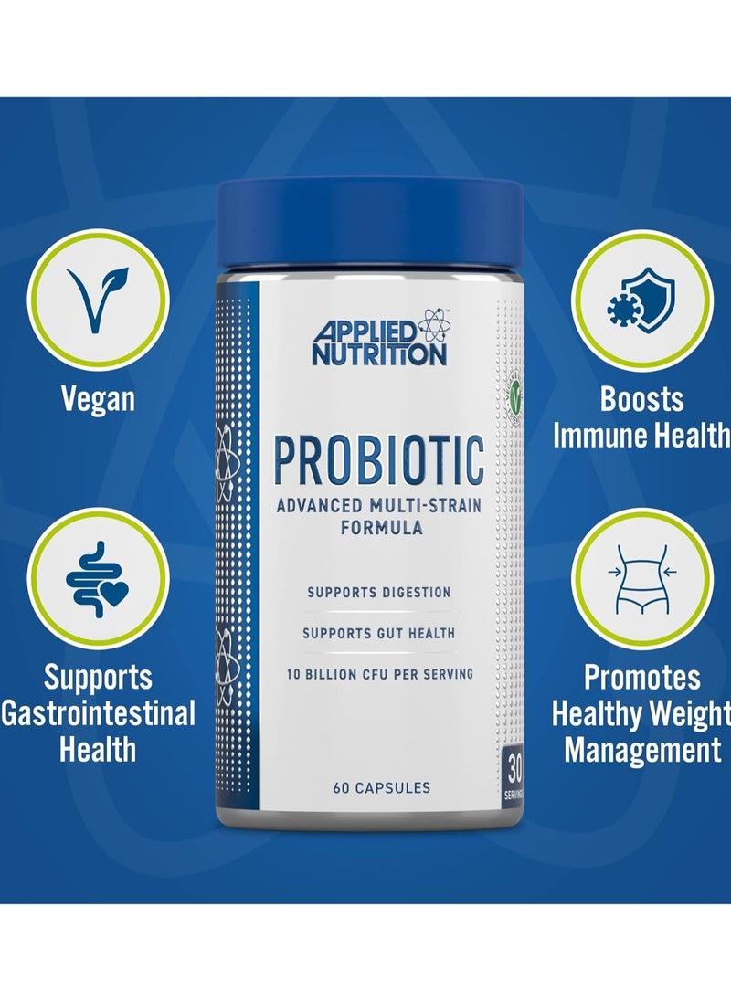 Probiotic Advance Multi-Strain Formula 60 Capsules 30 Serving