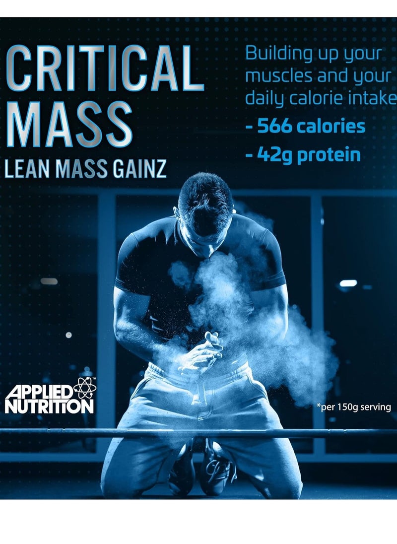 Applied Nutrition Critical Mass,Lean Mass Gainz,Banana Flavor, 2.4Kg,40 Servings