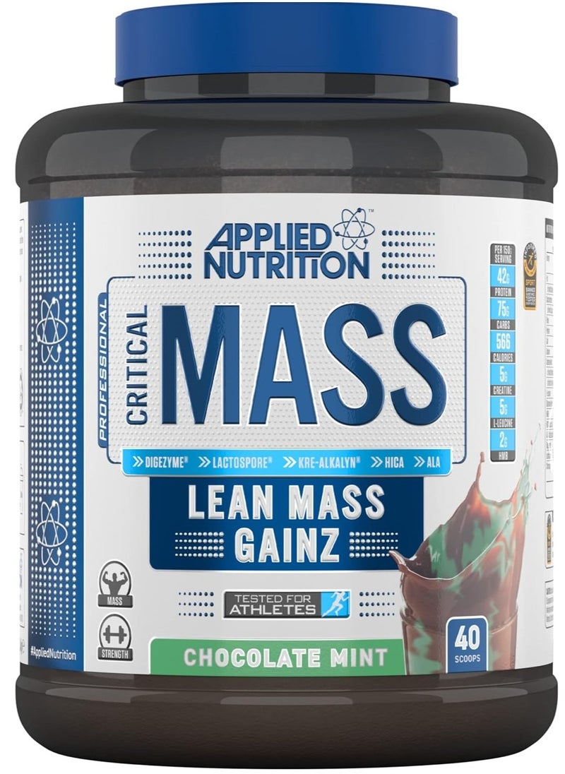 Applied Nutrition Critical Mass 2.4Kg Chocolate Mint Flavor 40 Servings