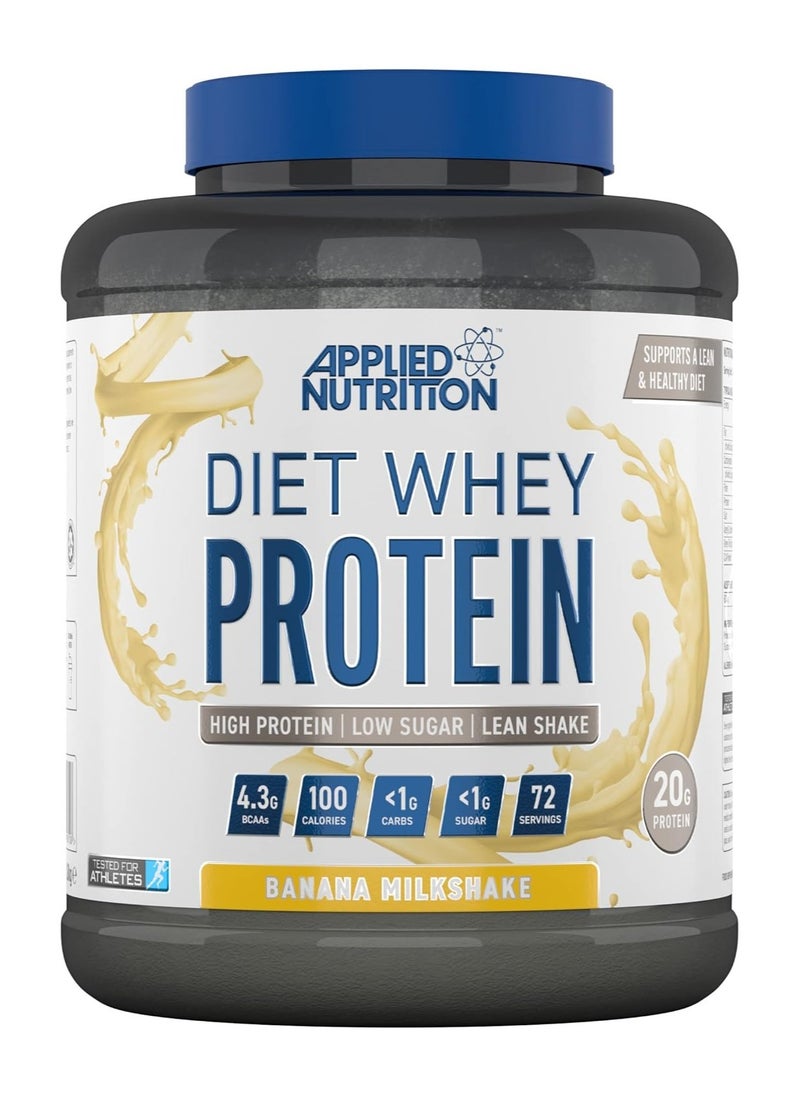 Applied Nutrition Diet Whey Protein, Banana Milkshake, 1.8Kg, 72 Serving