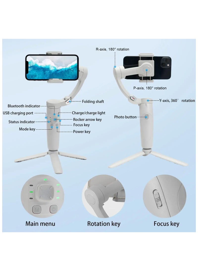 Smartphone Gimbal Stabilizer, Smart Gimbal, 3 Axis Phone Gimbal, Target Tracking