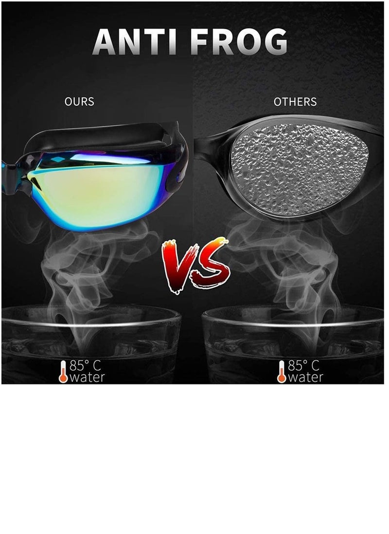Swimming Goggles with BOX for Adults Anti fog and adjustable Swim Glass