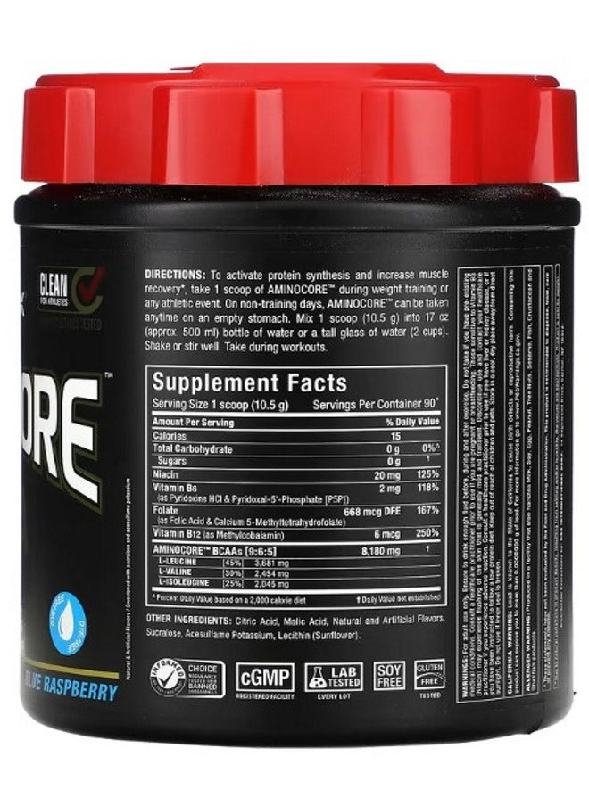 AMINOCORE BCAA Blue Raspberry 2.1 lbs 945 g