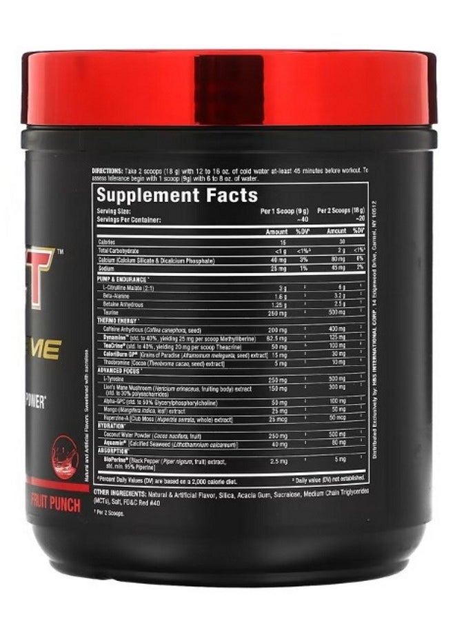 IMPACT Igniter Xtreme PreWorkout Fruit Punch 12.7 oz 360 g