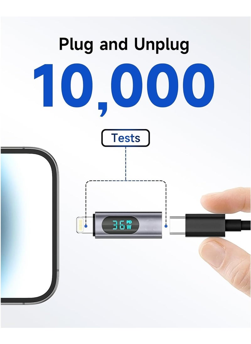 USB C to Lightning Adapter, USB C Male to Lightning Female Adapter,for iPad Pro iPhone 15 Pro Max MacBook Pro Laptop and All USB C Cable