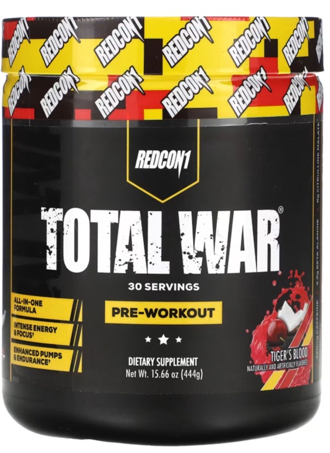 Total War Pre Workout Powder Tigers Blood 444g