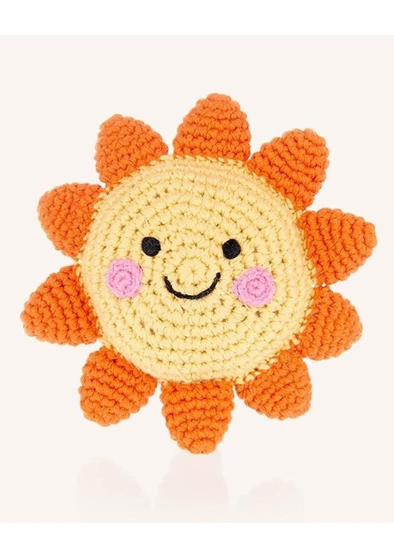 Pebble Handmade Sun Weather Crochet Fair Trade Imaginative Expressive Premium Stuffed Weather Soft Plush Toy- Gift for Kids- Easily Washable toy for little babies