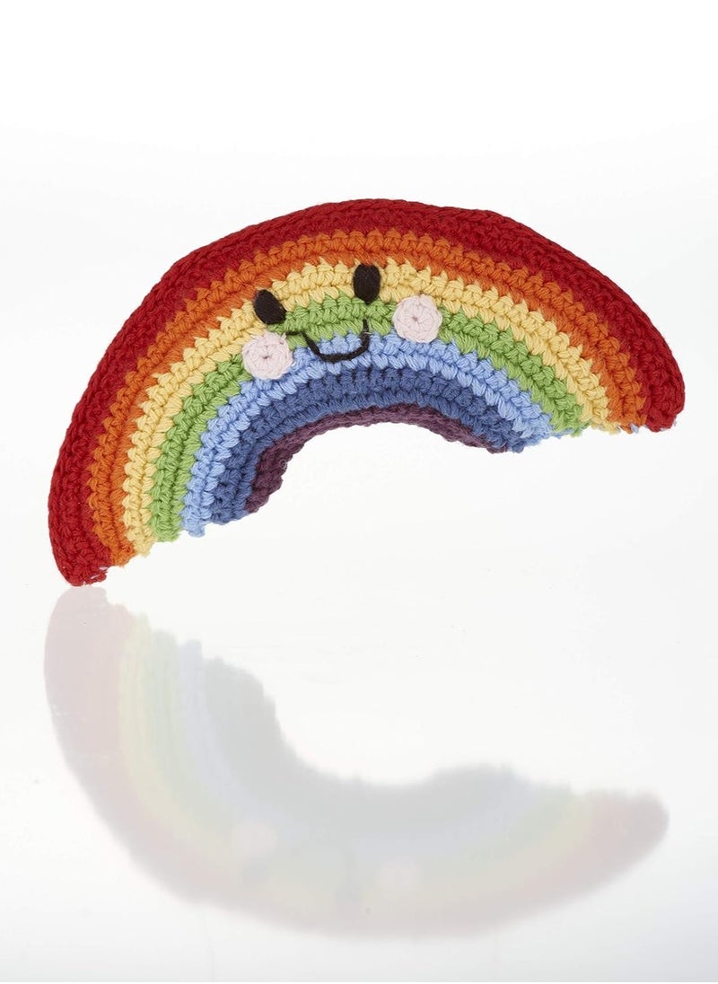 Pebble Handmade Rainbow Weather Crochet Fair Trade Imaginative Expressive Premium Stuffed Weather Soft Plush Toy- Gift for Kids- Easily Washable toy for little babies