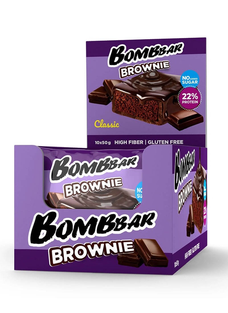 Bombbar Brownie Classic 50g Pack of 10