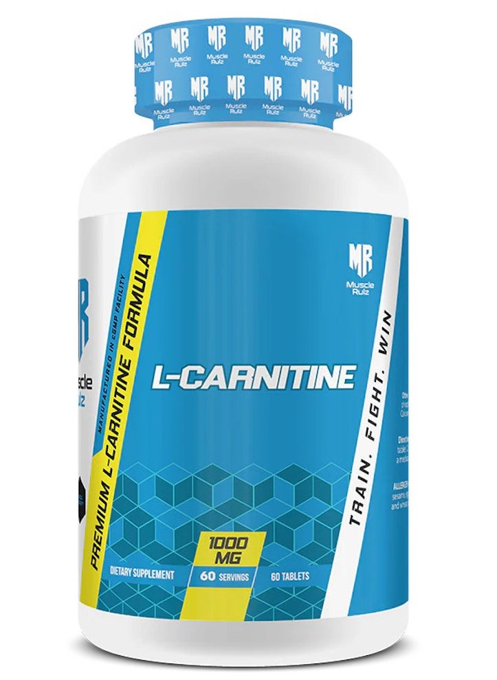 L-Carnitine 1000mg 60 Capsules, Supports Fat Loss, Boosts Energy & Endurance