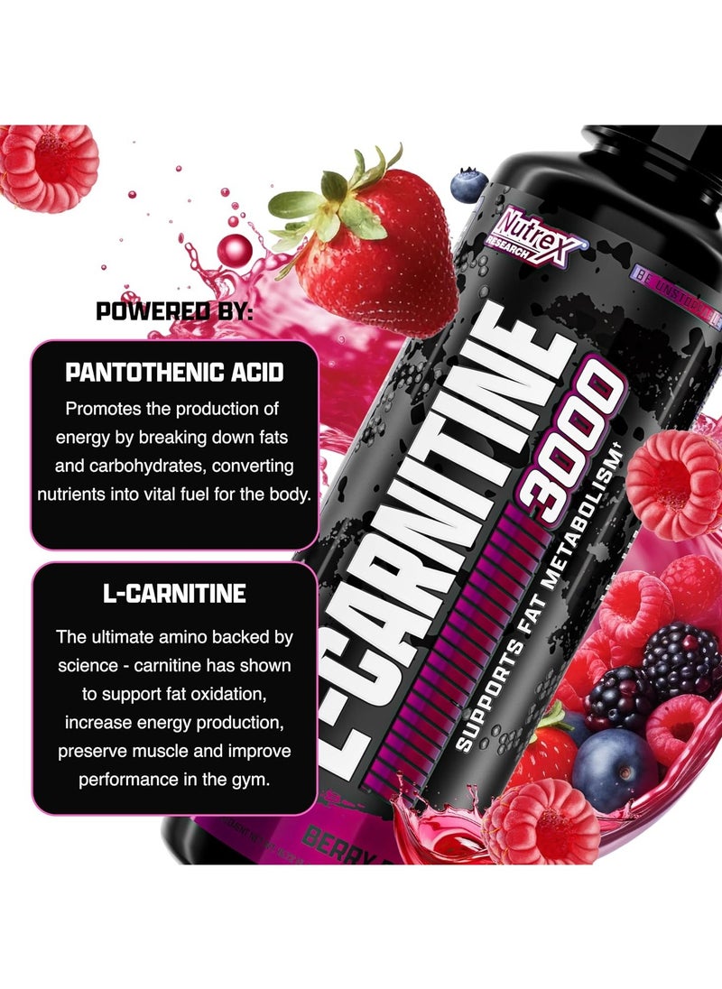 Nutrex Research Carnitine Liquid 3000 Berry Blast 465ml