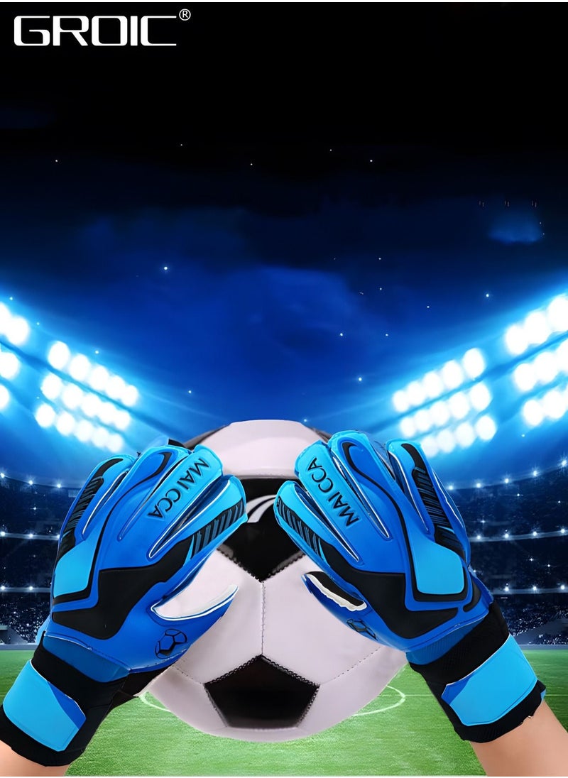 Soccer Goalie Goalkeeper Gloves,Football Gloves with Strong Grips Palms,Anti-Slip Gloves,Sports Protective Equipment