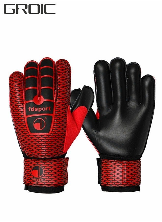 Goalie Gloves for Youth and Adult,Goalkeeper Kids with Finger Support,Soccer Men Women,Junior Keeper Football Training Match