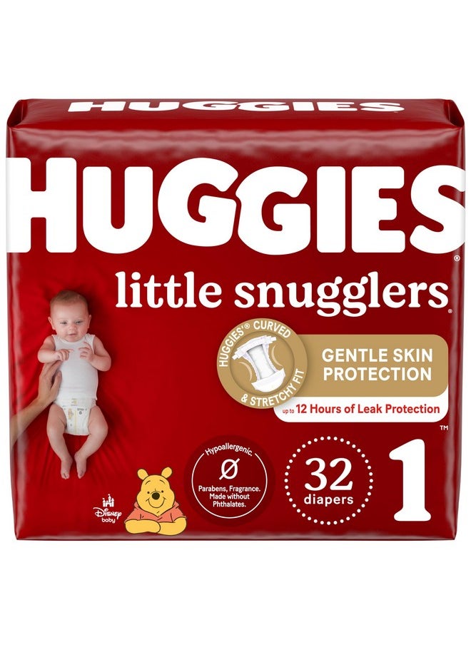 Apers Size 1 (8-14 Lbs), 32Ct, Huggies Little Snugglers