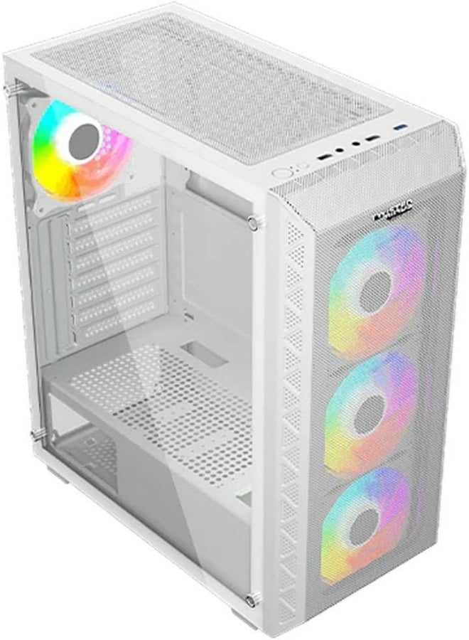 03 Apex Mid Tower Gaming Case with Mesh Front Panel (TM-GM-I-W) White