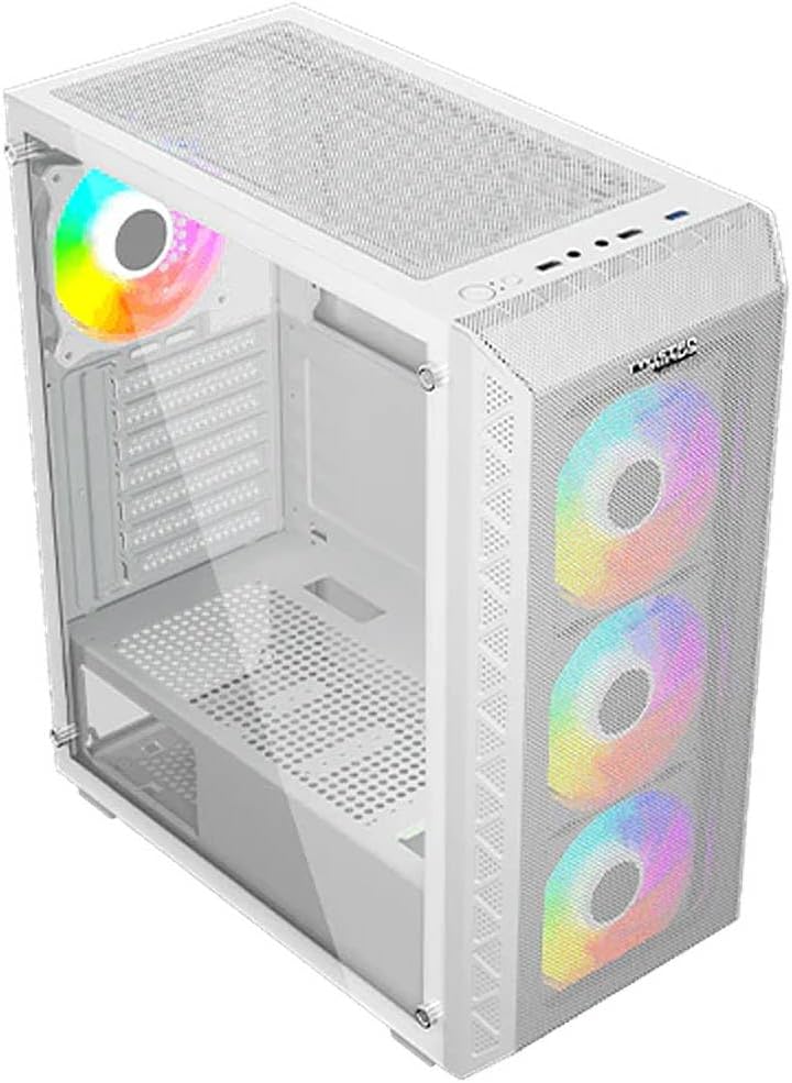 03 Apex Mid Tower Gaming Case with Mesh Front Panel (TM-GM-I-W) White