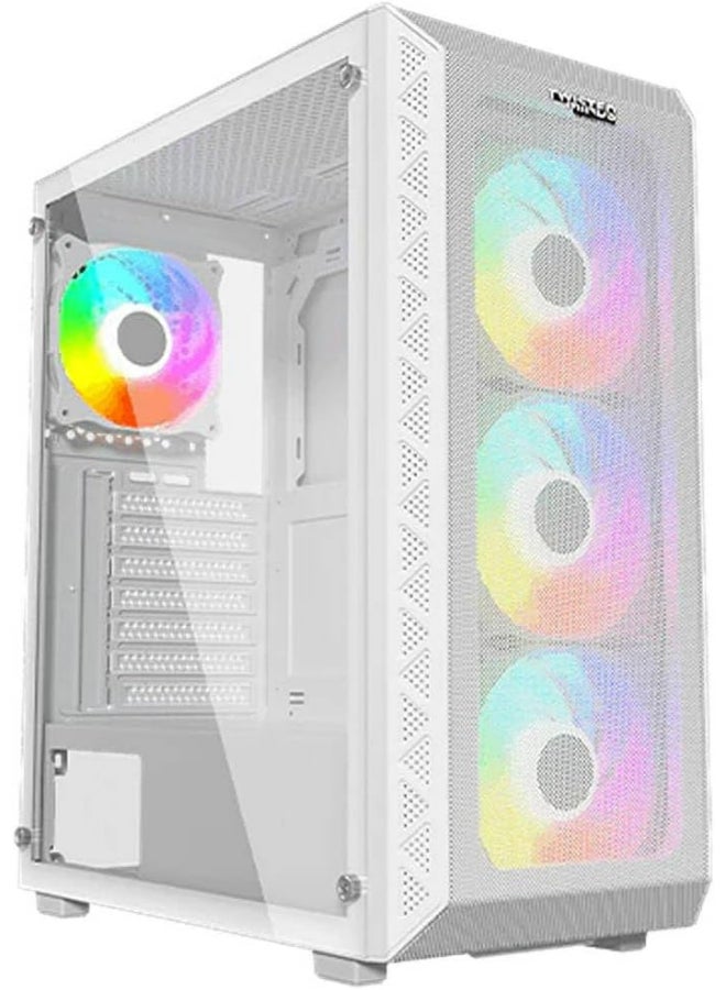 03 Apex Mid Tower Gaming Case with Mesh Front Panel (TM-GM-I-W) White