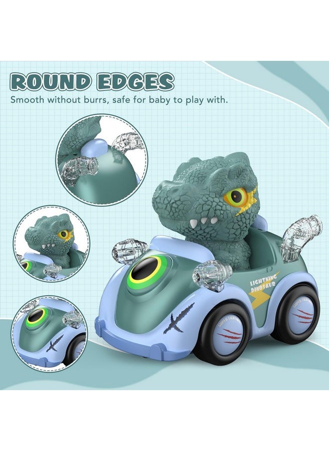 Dinosaur Remote Control Car, 2.4Ghz Monster Trucks For Boys Girls With Light & Music, Dinosaur Toys Gift For Kids Boys Girls 1 2 3 4 5 6, All Terrain Rc Cars For Toddlers Christmas Birthday