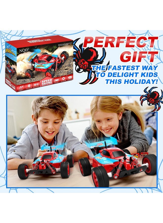 2024 Remote Control Car For Kids, Rc Cars For Boys Kids, Spider Toy Car Hobby Racing Car Toys With Controller, Birthday Gift For 3 4 5 6 7 8 9 Year Old Boys