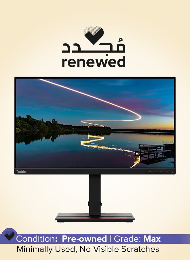 Renewed - 23.8-Inch ThinkVision Monitor Black