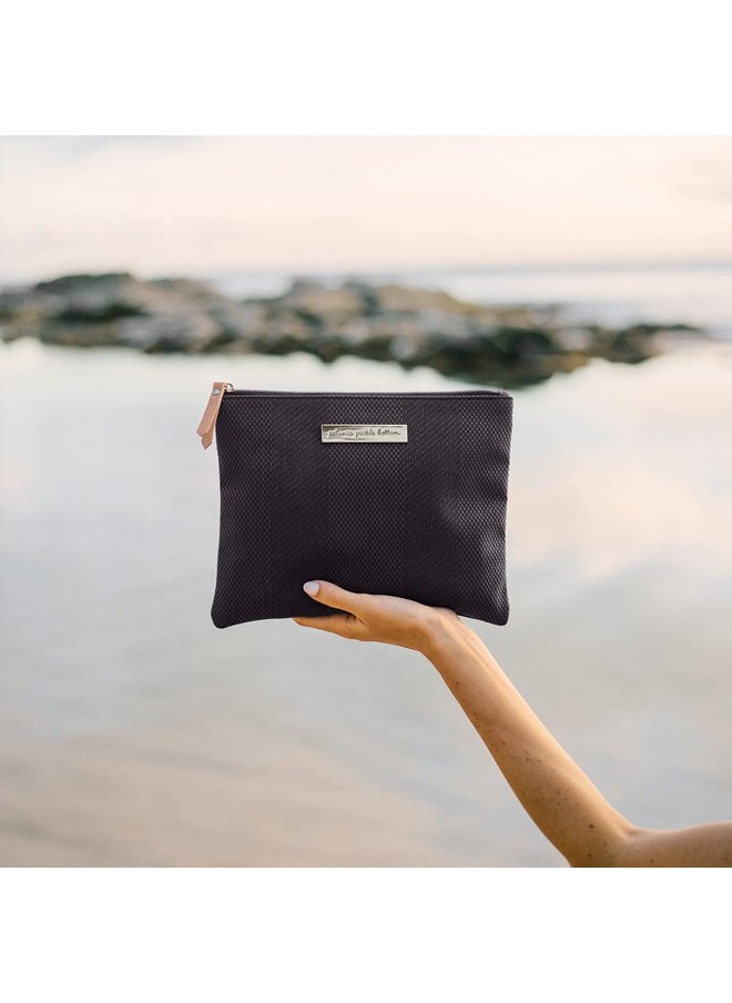 Organizer Trio | Zip-Close Pouches In 3 Convenient Sizes | For Diaper Bag, Stroller, Travel Bag Or Carry Alone | Carbon Cable Stitch