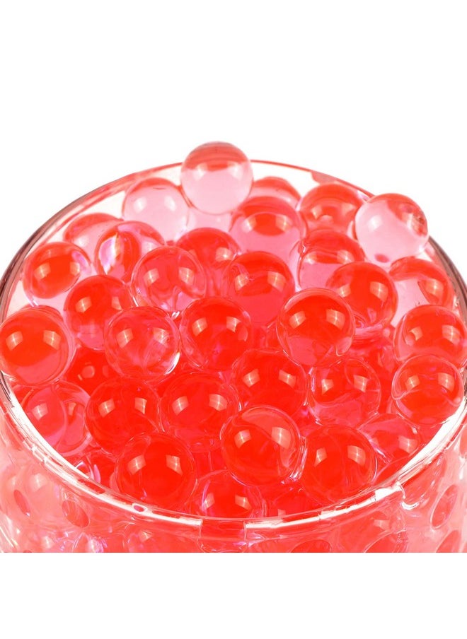 60000 Red Water Beads,Transparent Gel Jelly Beads,Vase Filler For Candle, Wedding Centerpiece, Floral Arrangement, Home Decorations