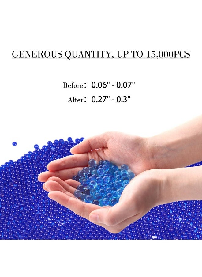 15000Pcs Blue Vase Fillers, Jelly Beads Gel Beads For Floating Pearls Candle Vase Fillers