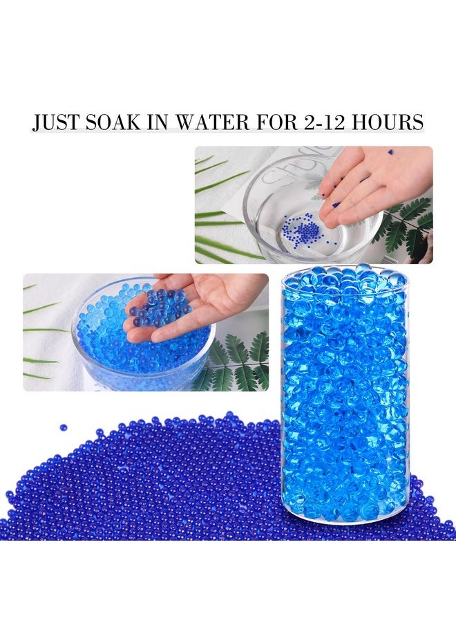 15000Pcs Blue Vase Fillers, Jelly Beads Gel Beads For Floating Pearls Candle Vase Fillers