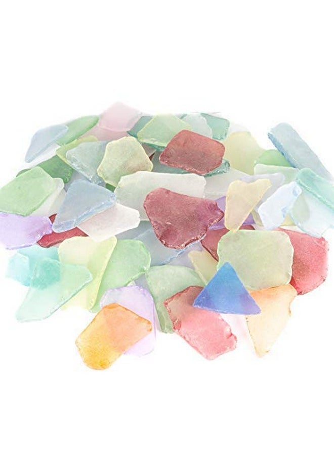 Sea Glass Craft - 11 Ounces Large Assorted Mix - Beach Glass Craft - Sea Glass Décor - Sea Glass Vase Filler - Sea Glass Crafting - Bag Of Sea Glass - Craft Glass