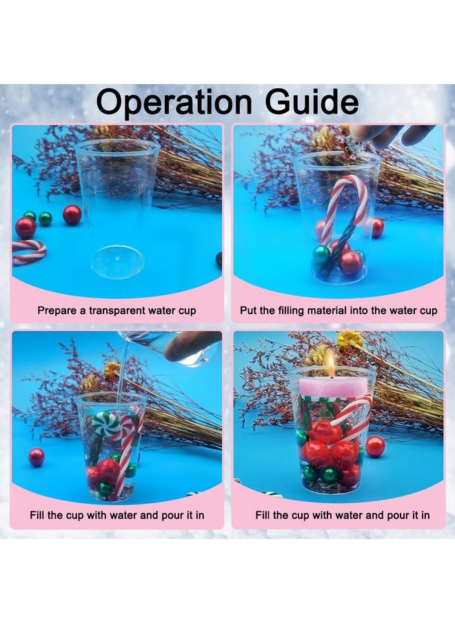 7073Pcs Christmas Vase Filler,Green Red Fake Candy Cane Beads,Christmas Filler Floating Pearls For Vases For Table Decorations (No Candle)