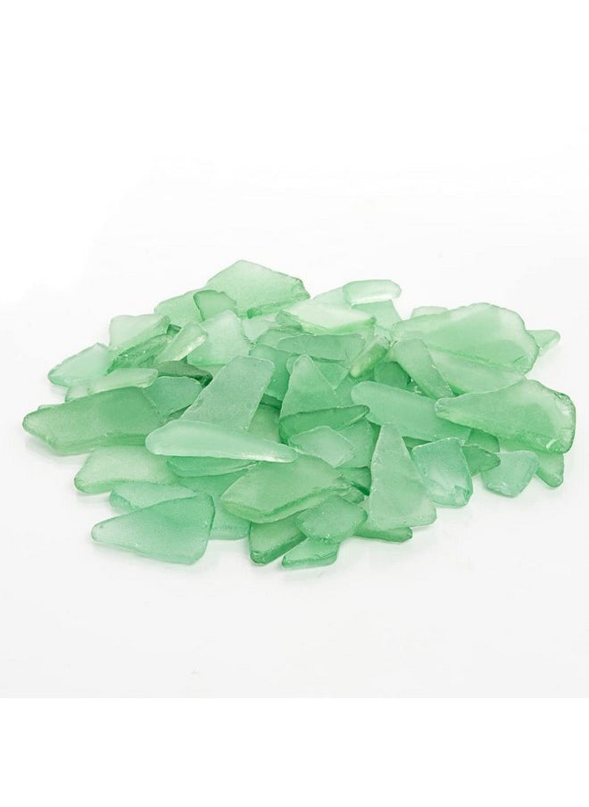 Holiday Sea Glass | Mint 11Oz Tumbled Sea Glass Decor | Bulk Seaglass Pieces For Beach Wedding Decor & Crafts