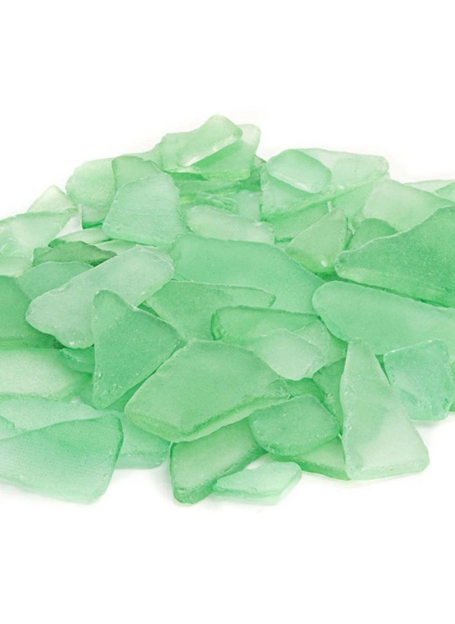 Holiday Sea Glass | Mint 11Oz Tumbled Sea Glass Decor | Bulk Seaglass Pieces For Beach Wedding Decor & Crafts