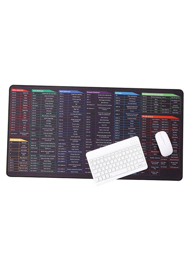 Docooler Oversized Gaming Mouse Pad Keyboard Shortcuts Mouse Pad Computer Office Waterproof Non-slip Large Desk Pad