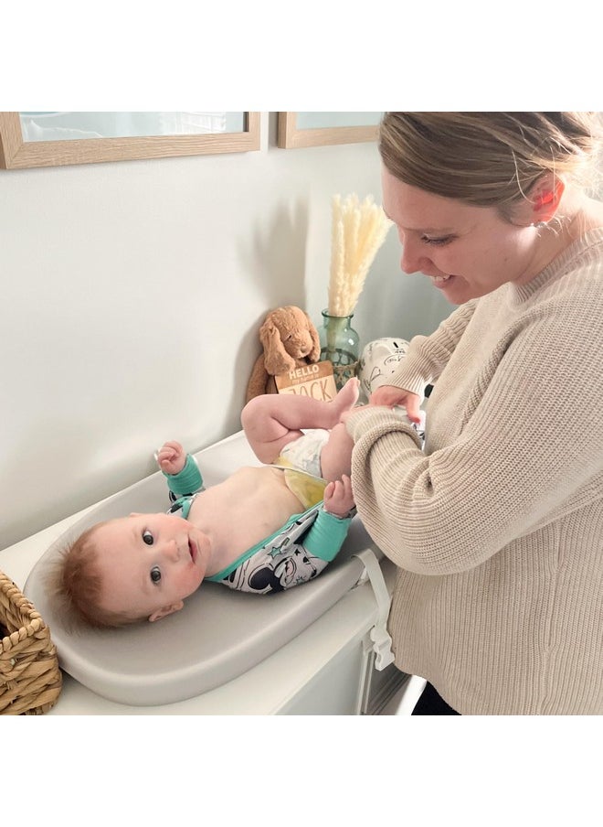 Eva Baby Changing Pad In Light Gray, Soft, Lightweight And Portable Changing Pad, Fits All Changing Table, Waterproof Firm Padding