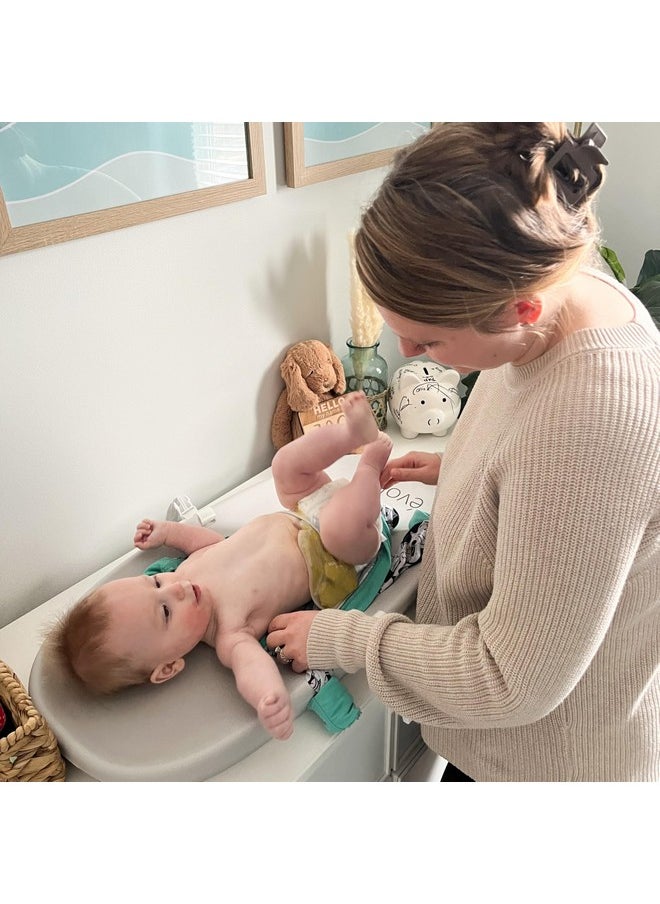 Eva Baby Changing Pad In Light Gray, Soft, Lightweight And Portable Changing Pad, Fits All Changing Table, Waterproof Firm Padding